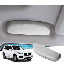 RUIYA 볼보XC40 XC60 XC90 S60 S90 V60 V90 통용 안경 수납 거치대 선글라스 케이스, 그레이