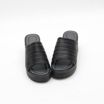 마롱패션 여성 주름 중굽 통굽 슬리퍼