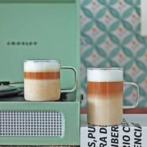 홈카페 투명 뚜껑 내열 유리컵 네스프레소 아이스 커피잔 버츄오 손잡이 - 베이직 유리잔, 250ml