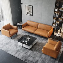 카페무토소파 인테리어소파 라운지 아웃라인 거실 쇼파 가죽, 싱글(두꺼운 시피)