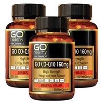 고헬씨(Go Healthy) 고헬씨 코큐텐 160mg 60 베지캡슐 X 3개, 180캡슐, 1세트