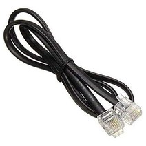 RJ11 to RJ11 케이블 0.9m(3피트) NEORTX 1미터 전화 코드 전화 라인 연장 코드 케이블 와이어 수 - 수 RJ11 6P4C 모듈러 플러그 유선 전화 팩스 기계, Black