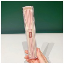 안나 접이식 도시락 재료 따로 보관함 도시락 도시락, 핑크 수저 투피스