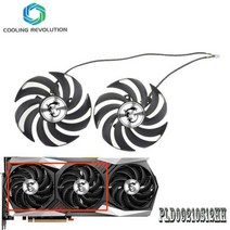 그래픽 카드 팬 PLD09210S12HH DC12V 0.40A 4Pin for MSI GeForce RTX 3060 RTX 3060 Ti RTX 3070 RTX 3080 RTX 3, 흰색 커넥터