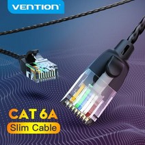 랜 케이블 인터넷 연결선 기가 평면 컴퓨터 선 Vention Cat6A 이더넷 10Gbps Lan UTP RJ 45 슬림 패치 모뎀 라우터용 호환 코드, 5M_Bundle1, 5M+Bundle1