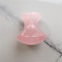 눈찜질기 온열안대 찜질팩 눈사우나 숙면 무선 천연 로즈 쿼츠 옥 돌 마사지 얼굴 롤러 아름다움 버섯 모양, 01 Pink