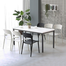 이케아 말렌 식탁 테이블 2인용 4인용 6인용 세트 스틸 철제 의자 거실 주방 카페, 블랙, 말렌 의자