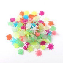 수족관 인테리어 어항 꾸미기 수조 야광 자갈 조약돌 조개모양 정원장식용품 100p