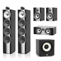 B&W비앤더블유 702 S2 5.1채널스피커72/707/A120P, 5채널(Gloss Black), A120P(블랙)