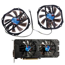 Yeston RX480 570 580 그래픽 카드 팬 교체 용 2pcs 95mm 4gb 2048SP GPU 쿨러 냉각 팬|Fans & Cooling|, 1개, 단일, 단일