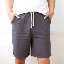 허리밴딩 면스판 남여공용 데일리 반바지 워싱 대학생 40대 여학생 30대 캐쥬얼 코디