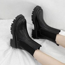 쇼프 삭스 첼시 여성 니 바이커 부츠 꽃 가죽 털 스웨이드부 숏 미들 5W7654A7