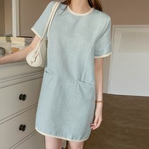 코코블랑 라인 트위드 미니 원피스