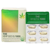 닥터루템 THE 대마종자유 1000 1 000mg x 30캡슐, 6박스(6개월분)