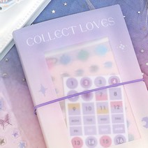 [당일발송]그라데이션 인스 인생 네컷 앨범 사진 포카 포토북 포토카드 포토 앨범 스티커 엽서 콜북 콜렉트북, 블루, 블루