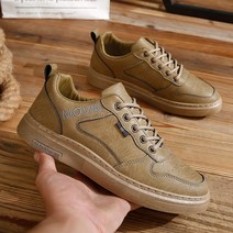 묘먀미 무빈 남성 레더 캐주얼 워커 운동화