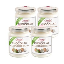 Grashoff 그라쇼프 쇼콜라 크림 de 쇼콜라 블랑 with 코코넛 플레이크 럼 맛 235g 4개 독일 선물
