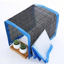 비닐하우스 차광막 발코니 베란다 식물 온실 방 햇빛차단 차양막 옥상 천막, 6핀이중목적창고길이120너비40높이40