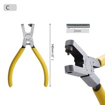 튼튼한 가죽 벨트 구멍 펀치 플라이어 아일렛 펀처 재봉틀 가방 세터, Type C