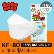 리커버리 KF80 코코몽 초소형 마스크 5매X2봉 10매, 단품