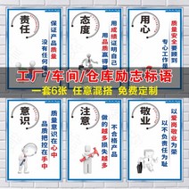 규장제도카드 특종 설치함 시설 관리 작업장 생산 위 벽 창고 기업 슬로건 소방 감독 방화 전력소비 조작 2670163881, 40x60cm, WHX01 한세트 6장