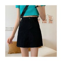 데님스커트 청치마 데님미니스커트 캐주얼 대학생룩 취업 제주도 날씬해보이는 면접룩