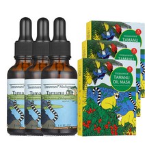 [주문폭주.한정]트리앤씨 유기농 타마누오일 3개+타마누오일마스크팩 30매_6개월 케어 솔루션