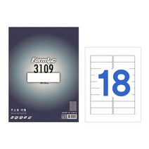 폼텍 레이저 잉크젯 겸용 20매 주소용라벨, LQ-3109
