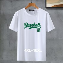 쥬엔리치 4XL~10XL 남자 빅사이즈 반팔 티셔츠 순면 여름 티 라운드넥 캐쥬얼 남성 루즈핏