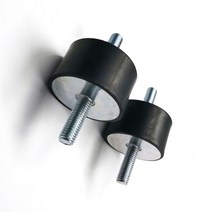 방진고무패드 고무발 스프링 진동 방지 M8x23mm 더블 수나사 사일런트 블록 아이솔레이터 댐퍼 고무 마운