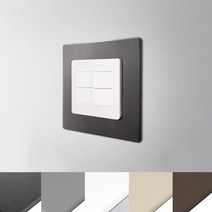 접착식 스위치커버 204x200 베르블럭 글로시화이트, 1, 본상품선택