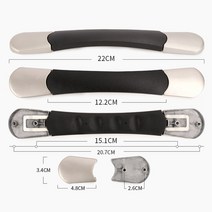 트롤리 케이스 핸들 하드 암호 박스 ABS 도금 액세서리 수리, 01 B002