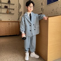 키즈목마 남아 주니어 정장 슈트 오버핏 아이돌스타일 하객룩 힙팝스타일