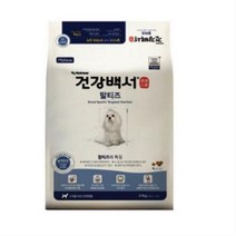 건강백서 전연령 생선 말티즈 기능성사료, 18개, 3.9kg