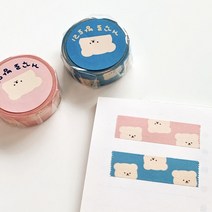 밤토리상점거꾸로 밤토리 마스킹테이프 2종, 핑크