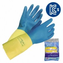 안셀 내화확장갑 케미프로 224X 알파텍 87-224 천연고무 네오프렌장갑 유기화합물용 안전장갑, 1개