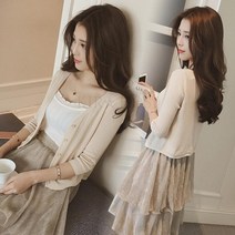 숏가디건 롱가디건 여름 여성 비치 77호 BG3qyiu kirahosi