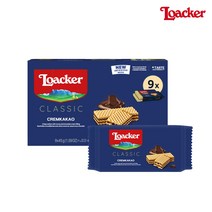 로아커 웨하스 크림카카오 45g x 9개입 초콜릿 과자 간식
