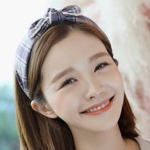 미스21 체크미소 헤어밴드 (hb885) 머리띠 헤어악세사리