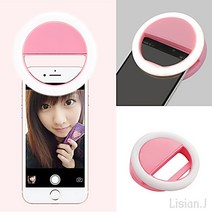 LED 스마트폰 셀카 조명 조절조명 핸드폰촬영조명 조명집게, 1개