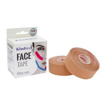 얼굴 v 라인과 목 눈 영역 리프팅 링클 리무버 테이프 스킨 컬러 2 롤 2.5 cm 5 cm 5m용 kindmax kinesiology 테이프, 2.5cm x 5m 2롤, 협력사, 베이지
