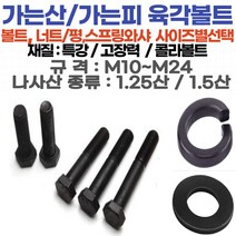가는산 육각볼트 M10-20mm~M24-150mm 1.5산(피치)특강/고장력 특강평와샤 특강 스프링와샤 특강 육각너트1.25산~1.5산, 가는산육각볼트M24-140mm1.5산피치특강고장력