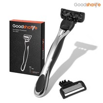 굿쉐이브(Goodshave) 5중날면도기 스타터세트(핸들1 날2개입), 1세트, 핸들 1개 + 날 2p