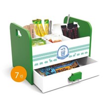 TB603G 우드애니티서랍 코뿔소커피정리함그린 _ 2022885EA, 쿠팡 본상품선택, 쿠팡 본상품선택