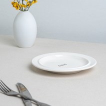 시라쿠스 메이플 홈카페 디저트접시 원형접시, 1P, 화이트