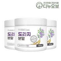 도라지 가루 국산 100%, 180gX3병, 3개