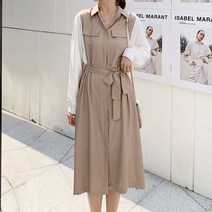 데일리 원피스 베이직 레이어드 셔츠원피스 스타일
