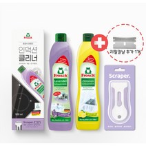 Frosch 독일 친환경 프로쉬 인덕션클리너500ml 2개+ 스크레퍼 1개+리필칼날1개SET, 레몬2SET