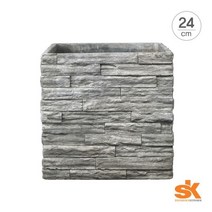 [천삼백케이] [S.K] S.K 독일 세라믹 인테리어화분 라티나 스톤월 팟 24cm, 스톤 베이지