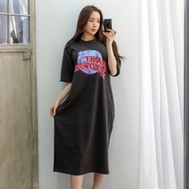 이힝 [로켓]할리우드 프린팅 홈웨어 파자마 롱원피스